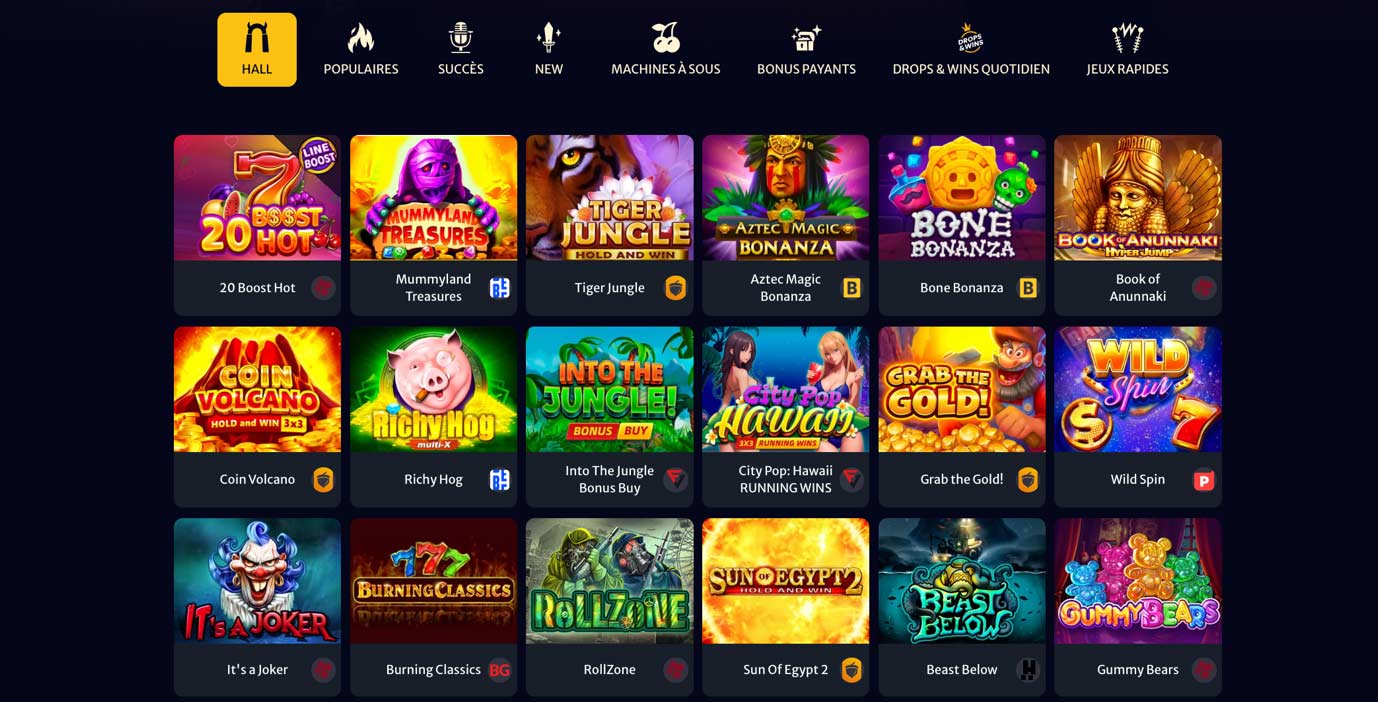 Comment choisir ses jeux sur un casino en ligne ?